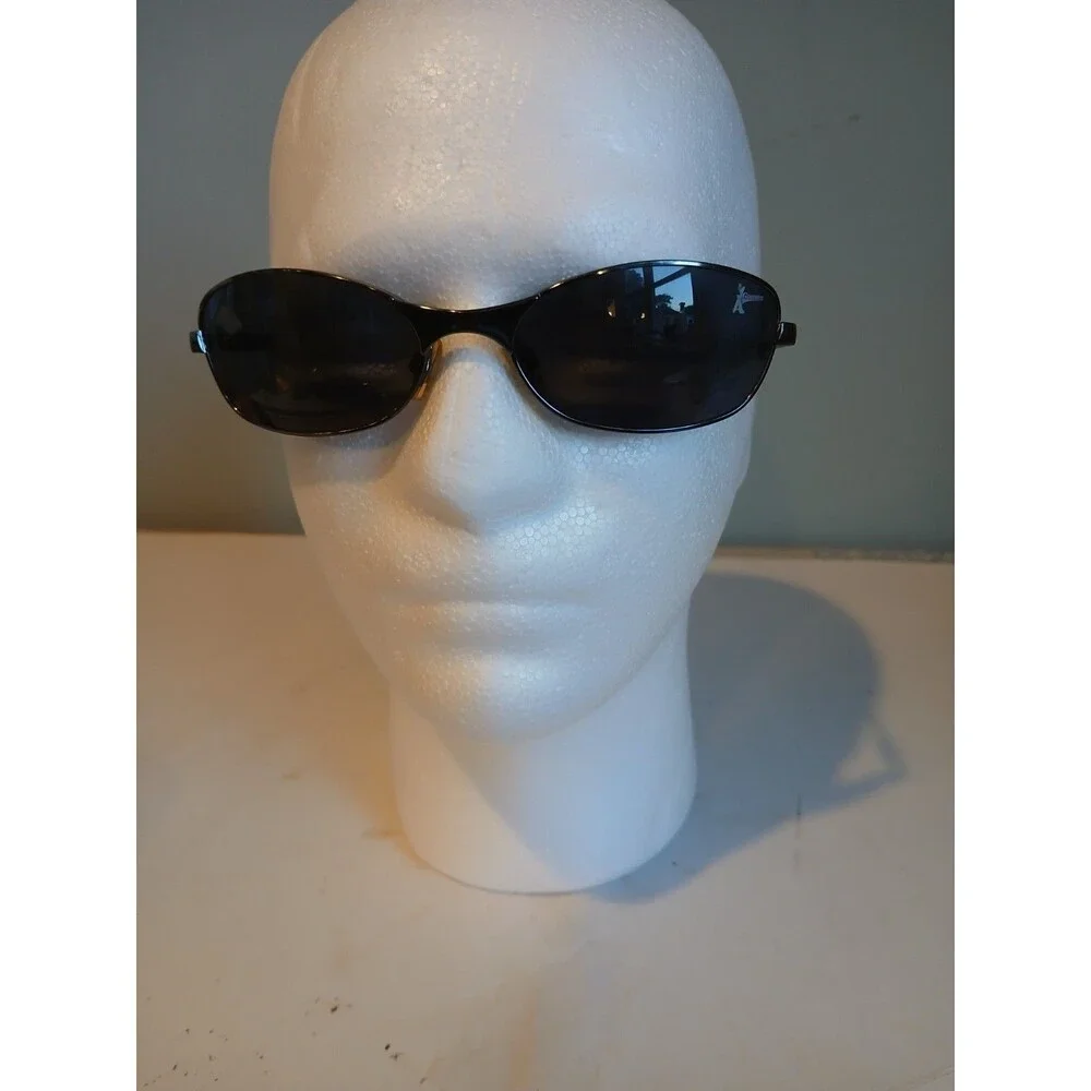 Y2K Sunglasses 90s Matrix Style Glasses Black  Frames Gray Lens  ESPN X Games